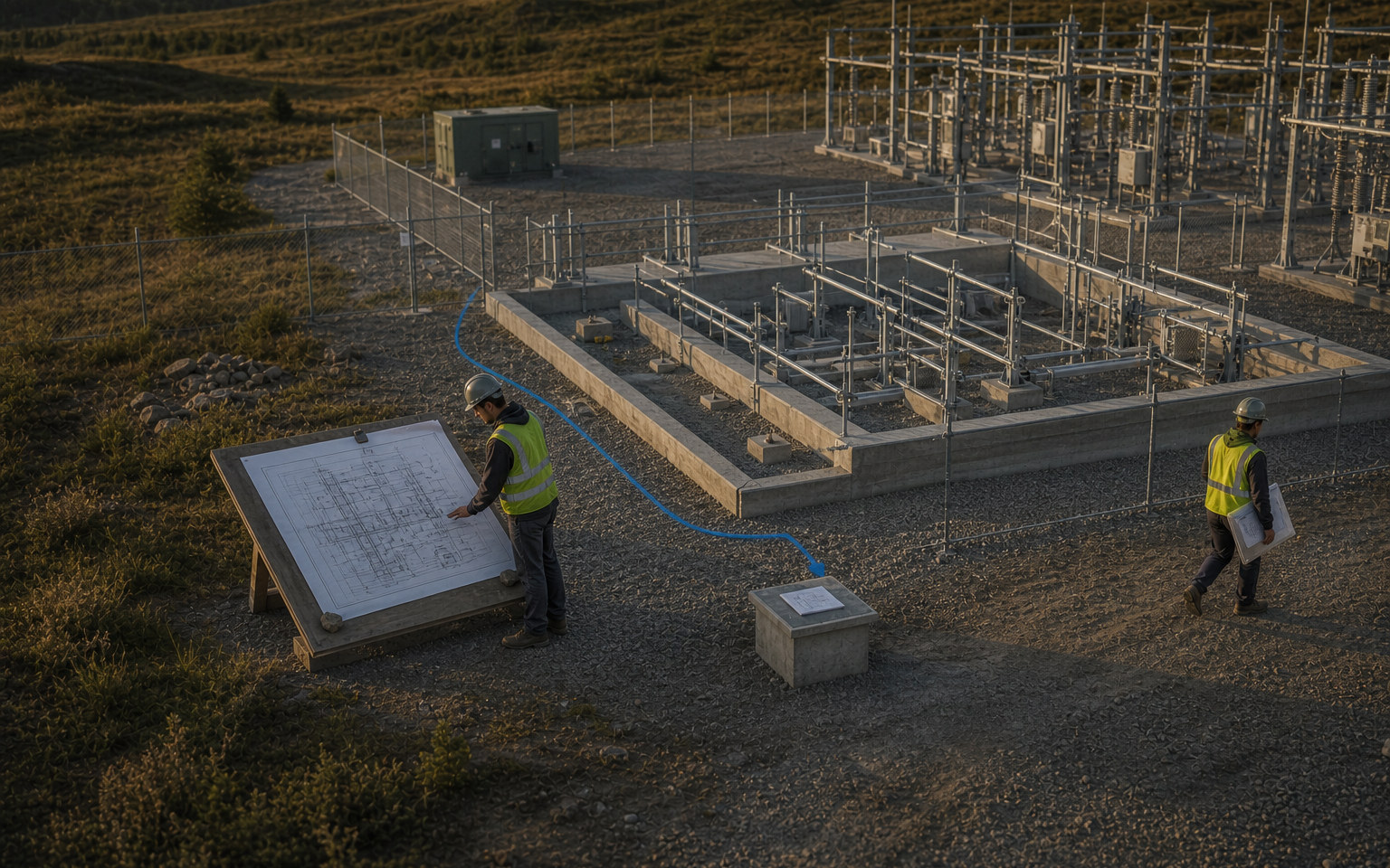 A current issued drawing at the construction workface while the superseded copy is removed.